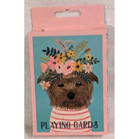 Mia Charro Cards Dog Playing Yorkie Deck Yorkshire Terrier Flower Crown Game Pup - Picture 12 of 12